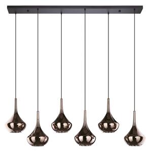 Eglo 390441 - Lampadario a sospensione su cavo ALMOSTER 6xE27/28W/230V, finitura rame