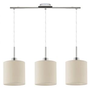 Eglo - Lampadario LED a sospensione TUNJA 3xE27/60W/230V crema