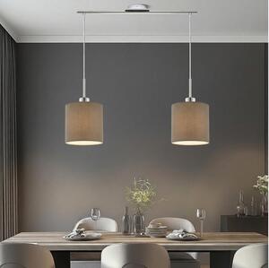 Eglo - Lampadario LED a sospensione TUNJA 2xE27/60W/230V tortora