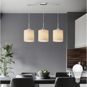 Eglo - Lampadario LED a sospensione TUNJA 3xE27/60W/230V crema