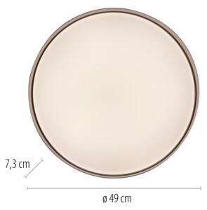 Schöner Wohnen 14595-39 - Plafoniera LED dimmerabile TAVOLI LED/34W/230V grigio +telecomando