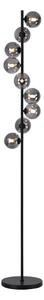 Schöner Wohnen 14506-18 - Lampada da terra LED DUBAI 9xG9/3W/230V nero/fumé