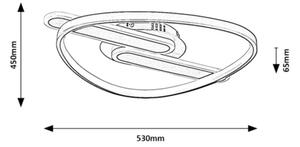Rabalux 71467 - Plafoniera dimmerabile a LED BRANTIEL LED/60W/230V 3000-6000K 53x45 cm+telecomando