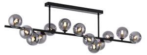 Schöner Wohnen 14505-18 - Lampadario LED a stelo DUBAI 13xG9/3W/230V nero/fumé