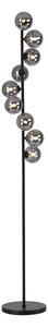Schöner Wohnen 14506-18 - Lampada da terra LED DUBAI 9xG9/3W/230V nero/fumé