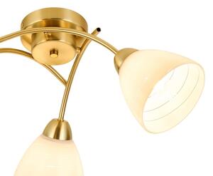Plafoniera da soffitto CLARA 3xE27/15W/230V oro