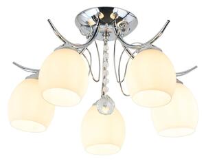 Lampadario a plafone ELLA 5xE27/15W/230V cromo lucido