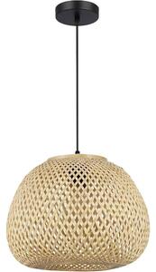 Lampadario a cavo PETRA 1xE27/15W/230V bambù