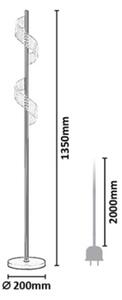 Rabalux 74415 - Lampada da terra LED dimmerabile a sfioramento ZOFRAEL 12W/230V 3000K