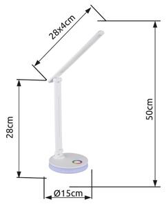 Globo 58445W - LED RGBW Lampada da tavolo dimmerabile GERALDO LED/5W/230V + LED/2W