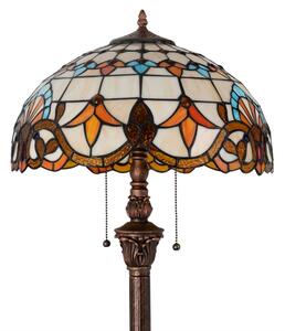 Brilagi - Lampada da terra Tiffany a vetri colorati MIRABELLA 2xE27/60W/230V
