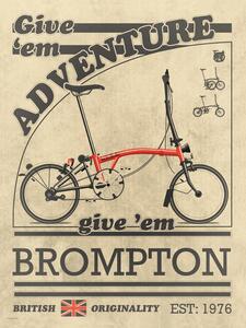 Illustrazione Brompton Bicycle Vintage, Wyatt 9