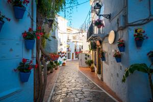 Fotografia Pedestrian streets in the the cozy, Marco Bottigelli