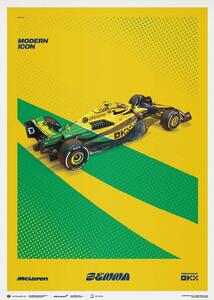 Stampa d'arte McLaren Formula 1 Team - Ayrton Senna - Modern Icon - Monaco Grand Prix - 2024, Automobilist