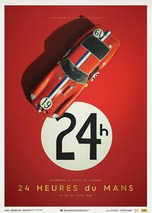 Stampa d'arte Ferrari 250 Gto - Red - 24h Le Mans - 1962 - Collector's Edition, Automobilist