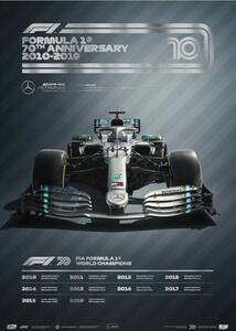 Stampa d'arte Formula 1 Decades - 2010s Mercedes-amg Petronas F1 Team, Automobilist