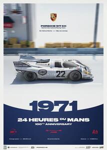 Stampa d'arte Porsche 917 Kh - 24h Le Mans - 100th Anniversary - 1971, Automobilist