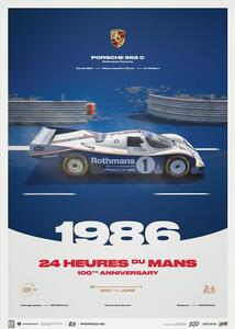 Stampa d'arte Porsche 962c - 24h Le Mans - 100th Anniversary - 1986, Automobilist