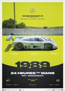 Stampa d'arte Sauber Mercedes C9 - 24h Le Mans - 100th Anniversary - 1989, Automobilist