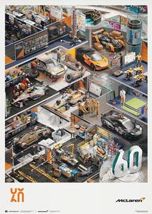 Stampa d'arte McLaren Racing - Season's Greetings - 60th Anniversary - 2023