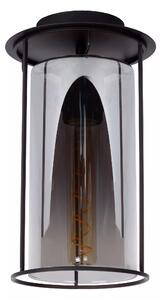 Lucide Faretto con struttura in metallo e diffusore in vetro dal design moderno Dounia Metallo,Vetro Grigio Fumè E27 40W 1 Lampadina