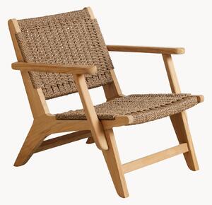 Poltrona da giardino in legno di teak Eya