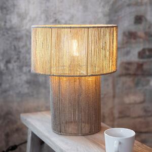 Markslöjd Lampada da tavolo Soga, naturale, juta, altezza 40 cm