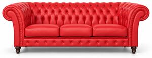 Divano Chesterfield Gabbiano in Pelle Primo Fiore Premium – Iconico, Finiture di Pregio