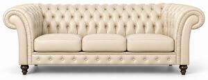Divano Chesterfield Gabbiano in Pelle Primo Fiore Premium – Iconico, Finiture di Pregio