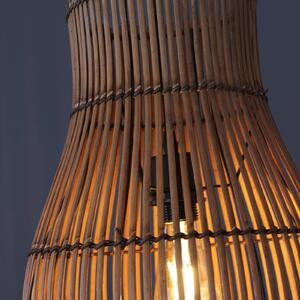 Eco-Light Lampada a sospensione Bamboo, marrone, Ø 25 cm
