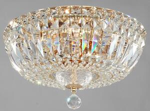 Maytoni Lampadario in cristallo con taglio diamante in stile classico Basfor Cristallo,Metallo Oro E14 60W 3 Lampadine