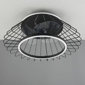 Reality Leuchten Ventilatore da soffitto Karlsborg, silenzioso, Ø 50 cm, CCT, telecomando