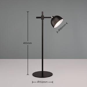 Reality Leuchten Lampada LED da tavolo Maxima, nera, altezza 41 cm, plastica