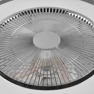 Reality Leuchten Ventilatore da soffitto Smart LED Sandfjord, silenzioso, cromo, Ø 50 cm