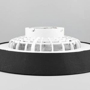 Reality Leuchten Ventilatore da soffitto Varberg LED, silenzioso, Ø 55 cm, CCT, nero