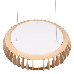 Reality Leuchten Lampada a sospensione Monte LED, Ø 60 cm, legno chiaro, legno, CCT