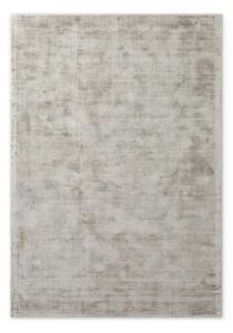 Tappeto grigio in viscosa tessuto a mano 80x150 cm Noemi – Vikosa