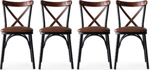 Skye Decor, Ekol-Ekol DEC, Braun: sedie da ufficio, dimensioni 84x42x42 cm, struttura: 100% metallo