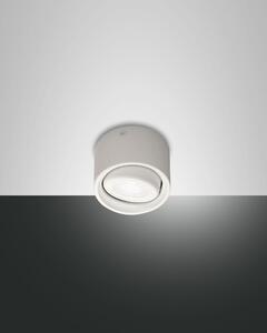 Fabas Luce Faretto da soffitto con struttura in metallo con 1 luce a LED Anzio Alluminio Bianco 3000k Luce Calda LED INTEGRATO 6W 1 Lampadina Lumen 540