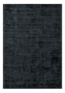 Tappeto nero in viscosa tessuto a mano 120x180 cm Noemi – Vikosa