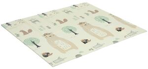 AIYAPLAY Tappeto per Bambini 0-6 Anni a Tema Bosco con Superficie Impermeabile in XPE Multicolore, 196x176x1.5 cm | Aosom Italy