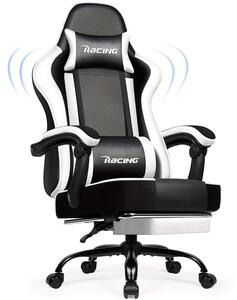 Sedia da gaming - Sedia per videogiochi - Sedia da gaming con poggiapiedi - Sedia da gaming con supporto lombare regolabile