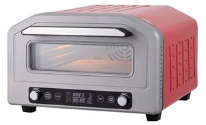 Akai Forno per Pizza e Friggitrice ad Aria Doppia Resistenza Potenza 1700 Watt colore Rosso