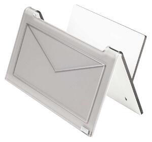 Vesta Portaposta da tavolo in plexiglass Express Plexiglass Bianco