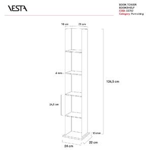 Vesta Libreria in plexiglass Book Tower Plexiglass Trasparente Librerie da Terra
