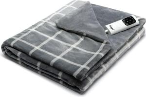 DAGA Coperta elettrica riscaldante de Relax Divano Suave Elegante, tecnologia di riscaldamento Intellisense, con tessuto effetto pile Suave e confortevole, 160 x 120 cm