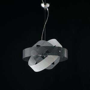 Be Light Lampada a sospensione con struttura in metallo dalle linee moderne Rete Bianco/Tortora