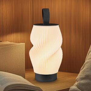 Briloner Lampada LED da tavolo ricaricabile Brilo unplugged Tubi, nera/bianca, IP44 dimmerabile, Nero, Camera da letto, Plastica, Moderno