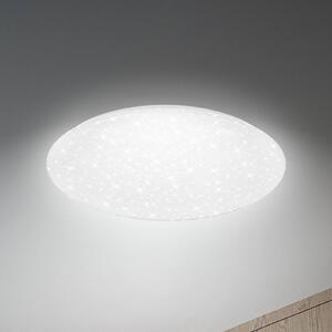 Briloner Plafoniera LED Lumenia, Ø 38 cm, 25 W, cielo stellato dimmerabile, Bianco / Opale, Corridoio, Plastica, Moderno, Plafoniera