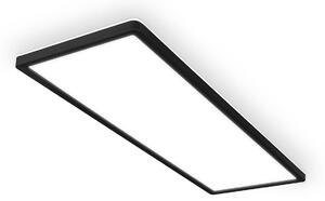 Briloner Plafoniera LED Tava A, 58x20 cm, plastica, nera A, Nero, Soggiorno / Sala da pranzo, Plastica, Moderno, Pannello LED